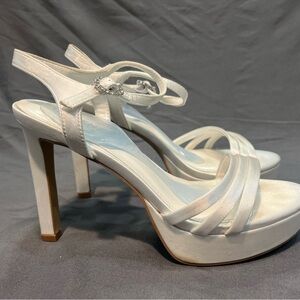 Chic White Strappy Heels